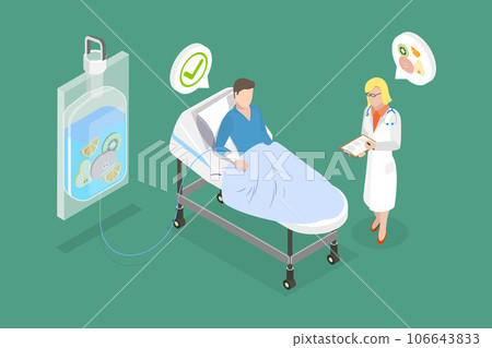 3D Isometric Flat Vector Conceptual Illustration of Vitamin Therapy 3D Isometric Flat Vector Conceptual Illustration of Vitamin Therapy 106643833