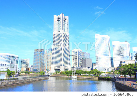 橫濱地標塔及其周圍的風景 橫濱地標塔及其周圍的風景 106643963