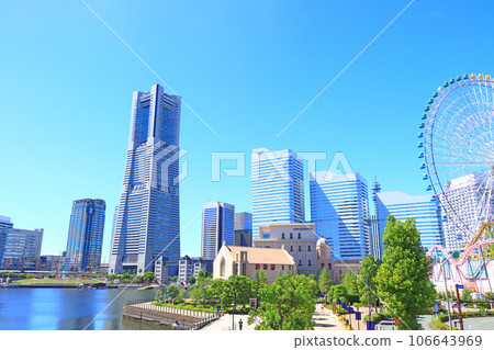 橫濱地標塔及其周圍的風景 橫濱地標塔及其周圍的風景 106643969