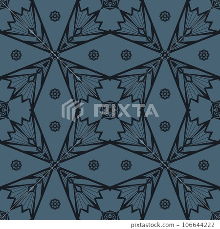Seamless pattern. Vintage decorative elements. Hand drawn background. Islam, Arabic, Indian, bohemian,ottoman motifs. Perfect for printing on fabric or paper. 106644222