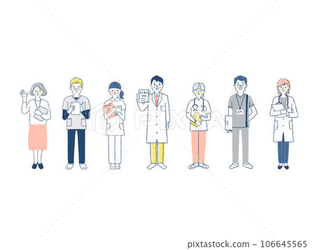 7 different medical professionals 7 different medical professionals 106645565