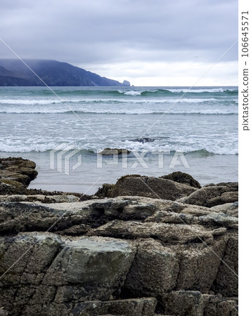 Beautiful Tramore beach in Rosbeg, County DOnegal, Ireland 106645571