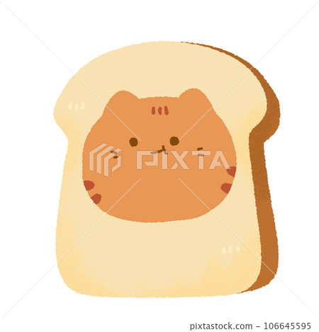 Bread bun cat kawaii cute sweet dessert Bread bun cat kawaii cute sweet dessert 106645595