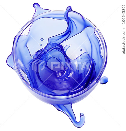 Liquid Splash on Transparent Background 106645892