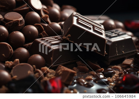 Milk chocolate close-up 106645984