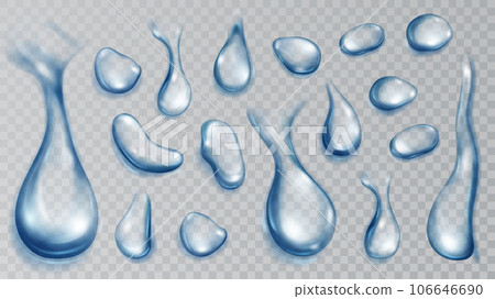 Translucent water drops Translucent water drops 106646690