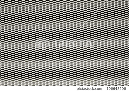 Metal beige grid with geometric pattern, background. Steel abstract metallic modern background 106648206