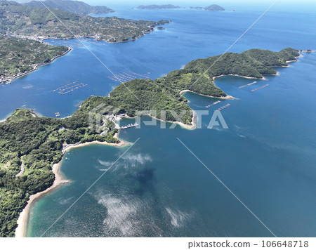 Yawatahama City, Ehime Prefecture View of Suwazaki from above 106648718