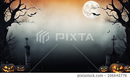 Halloween watercolor background 106648776