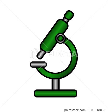 Microscope icon on white. Microscope icon on white. 106648835