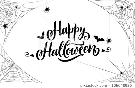 Halloween Spider Web Bannercobweb Background Corner Symbol