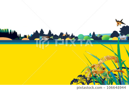 Japanese autumn countryside scenery 106648944