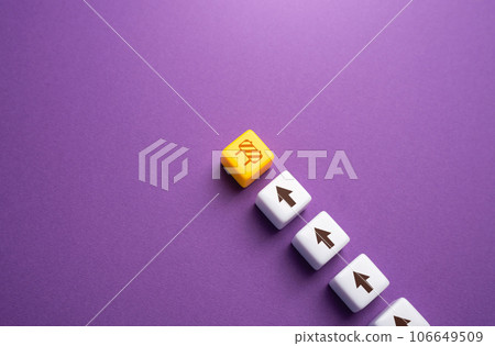 Run into an obstacle. Blocking the further course of the process path. Stop work. Being stopped by an something. Reveal the hidden barriers that hold back progress. Seeking inspiration. 106649509
