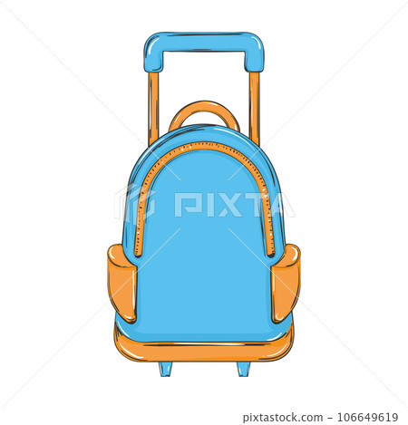 School bag online sketch