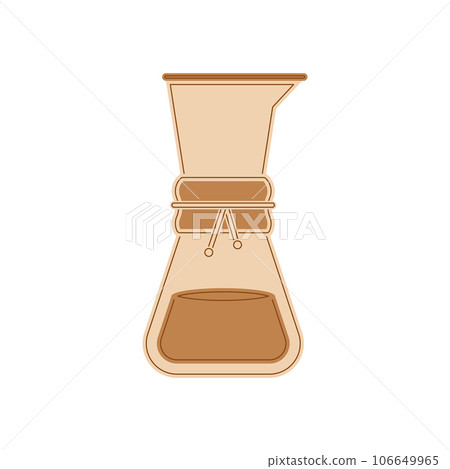 Isolated coffee chemex preparation method icon Vector Isolated coffee chemex preparation method icon Vector 106649965