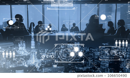 數字世界、DX 網絡安全、互聯網安全形象的成功商業領袖 106650490