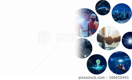 數字世界、DX 網絡安全、互聯網安全形象的成功商業領袖 106650491