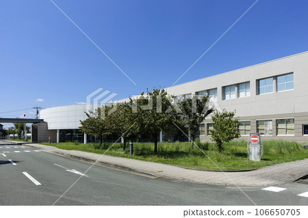 The Chikugo Driver's License Examination Center building on a clear day The Chikugo Driver's License Examination Center building on a clear day 106650705