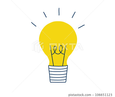 Light bulb illustration (hint, inspiration) Light bulb illustration (hint, inspiration) 106651123
