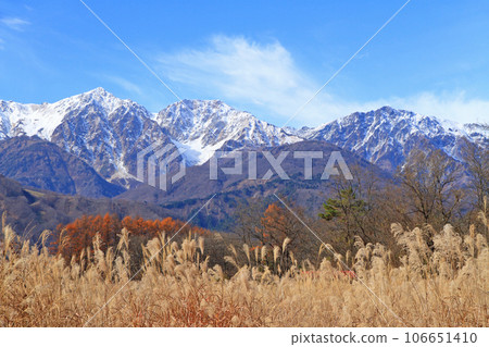 Late autumn Hakuba Miyama 106651410