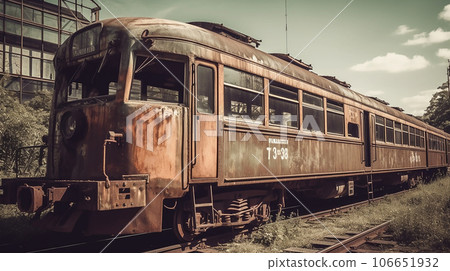 已經報廢的舊火車 106651932