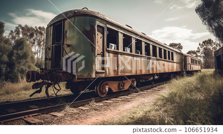 已經報廢的舊火車 106651934