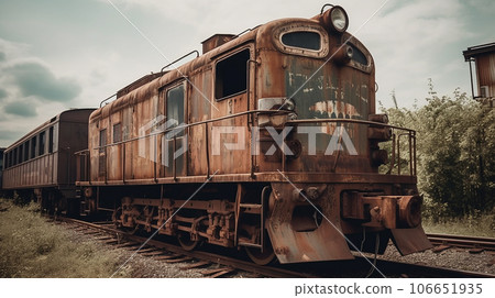 已經報廢的舊火車 106651935