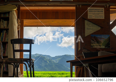 Scenery seen from inside the station building: Shiramizukogen Station, the birthplace of Minamiaso water, "Minamiaso Railway full line opening" Scenery seen from inside the station building: Shiramizukogen Station, the birthplace of Minamiaso water, "Minamiaso Railway full line opening" 106652796