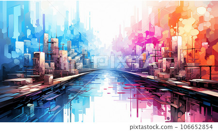 Digital Dreamscape: Glitchy Pixel Patterns Digital Dreamscape: Glitchy Pixel Patterns 106652854