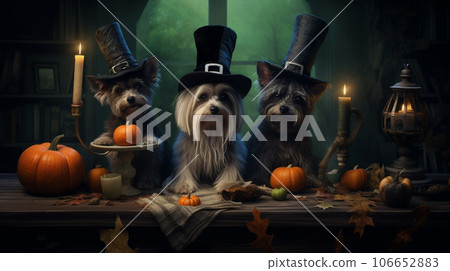 Furry Friends in Spooky Attire Furry Friends in Spooky Attire 106652883