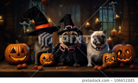 Furry Friends in Spooky Attire Furry Friends in Spooky Attire 106652885