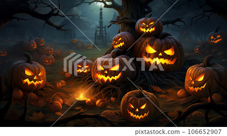 Enchanted Pumpkin Gala: Glowing Jack-o'-Lantern Gathering Enchanted Pumpkin Gala: Glowing Jack-o'-Lantern Gathering 106652907