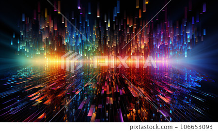 Digital Dreamscape: Glitchy Pixel Patterns 106653093