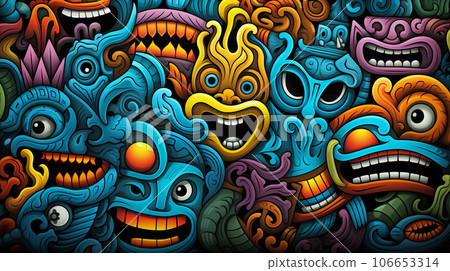 Cultural Fusion Tapestry 106653314