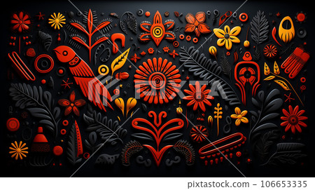 Cultural Fusion Tapestry 106653335