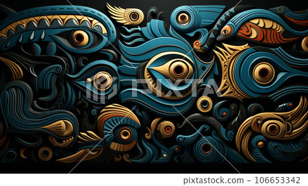 Cultural Fusion Tapestry 106653342
