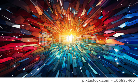 Vibrant Energy Burst Pattern 106653400