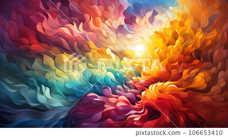Vibrant Energy Burst Pattern 106653410