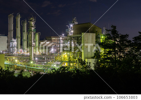 《群馬縣》安中市工廠夜景 106653803