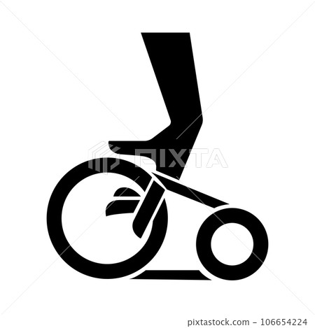 Hand Entanglement Belt Drive Black Icon ,Vector Illustration, Isolate On White Background Label. EPS10 106654224