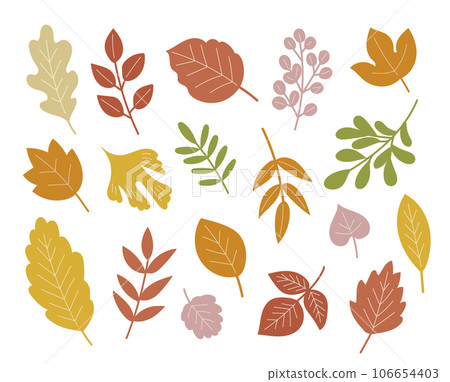 各種樹葉（秋季） 106654403
