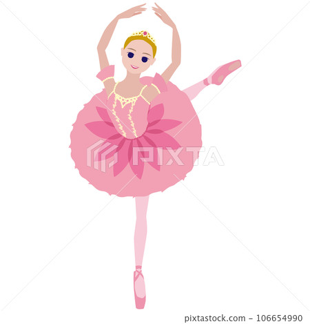 Simple dancer illustration_Image of a ballerina dancing the confetti fairy from the ballet "The Nutcracker" Simple dancer illustration_Image of a ballerina dancing the confetti fairy from the ballet "The Nutcracker" 106654990