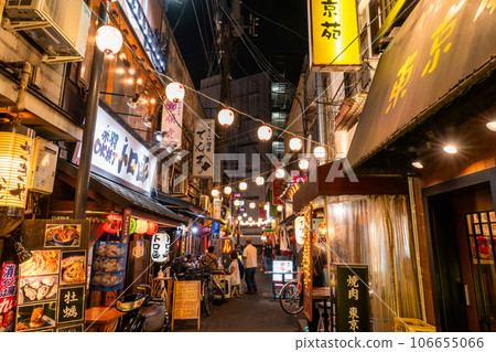 《Tokyo》A downtown area in front of Akabane Station, a nostalgic bar district 《Tokyo》A downtown area in front of Akabane Station, a nostalgic bar district 106655066