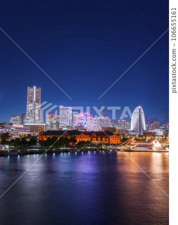 橫濱港未來區夜景地標塔紅磚倉庫摩天輪 106655161