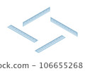 Set isometric ruler icon. illustrator vector 106655268