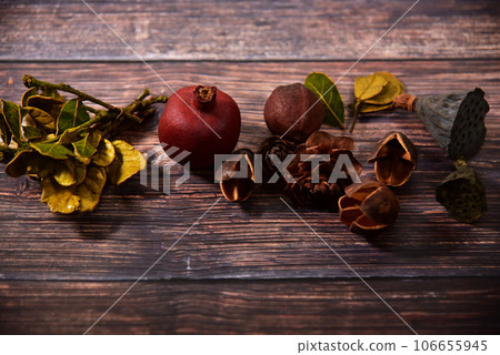 Autumn dried flowers 106655945