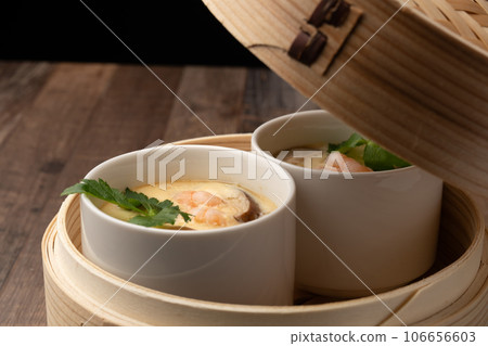 茶碗蒸竹蒸籠 106656603