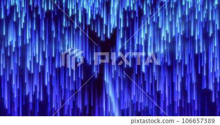 Abstract blue energy glowing lines raining down futuristic hi-tech background Abstract blue energy glowing lines raining down futuristic hi-tech background 106657389