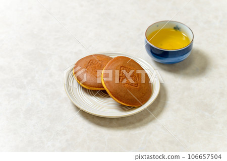 Japanese confectionery Dorayaki A delicious Japanese confectionery with plenty of bean paste in between the moist and fluffy dough Japanese confectionery Dorayaki A delicious Japanese confectionery with plenty of bean paste in between the moist and fluffy dough 106657504