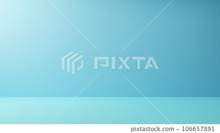 blank blue studio use as background.3d rendering. 106657891